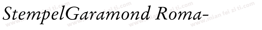 StempelGaramond Roma字体转换
